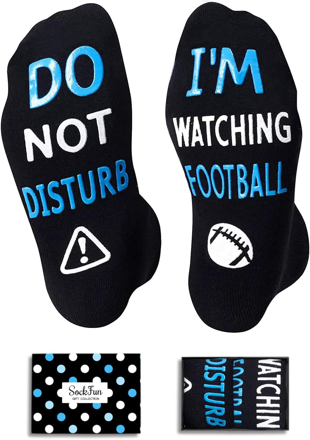 Funny Socks with Sayings - Silly Gifts for Men Women, Driver Football Socks