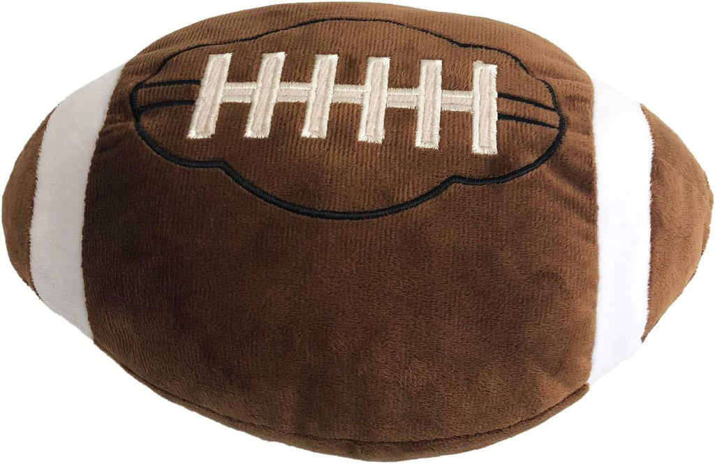 Football Plush Pillow Fluffy Durable Football Pillows Stuffed Football Throw Pillow Soft Sports Ball Interactive Football Creative Room Decor Birthday Party Gift for Kids 11 Inches