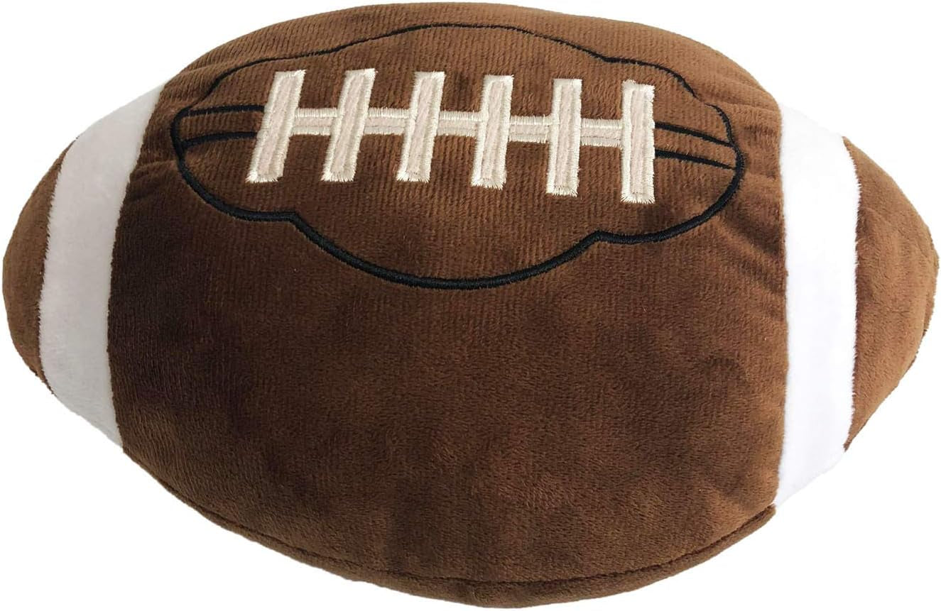 Football Plush Pillow Fluffy Durable Football Pillows Stuffed Football Throw Pillow Soft Sports Ball Interactive Football Creative Room Decor Birthday Party Gift for Kids 11 Inches