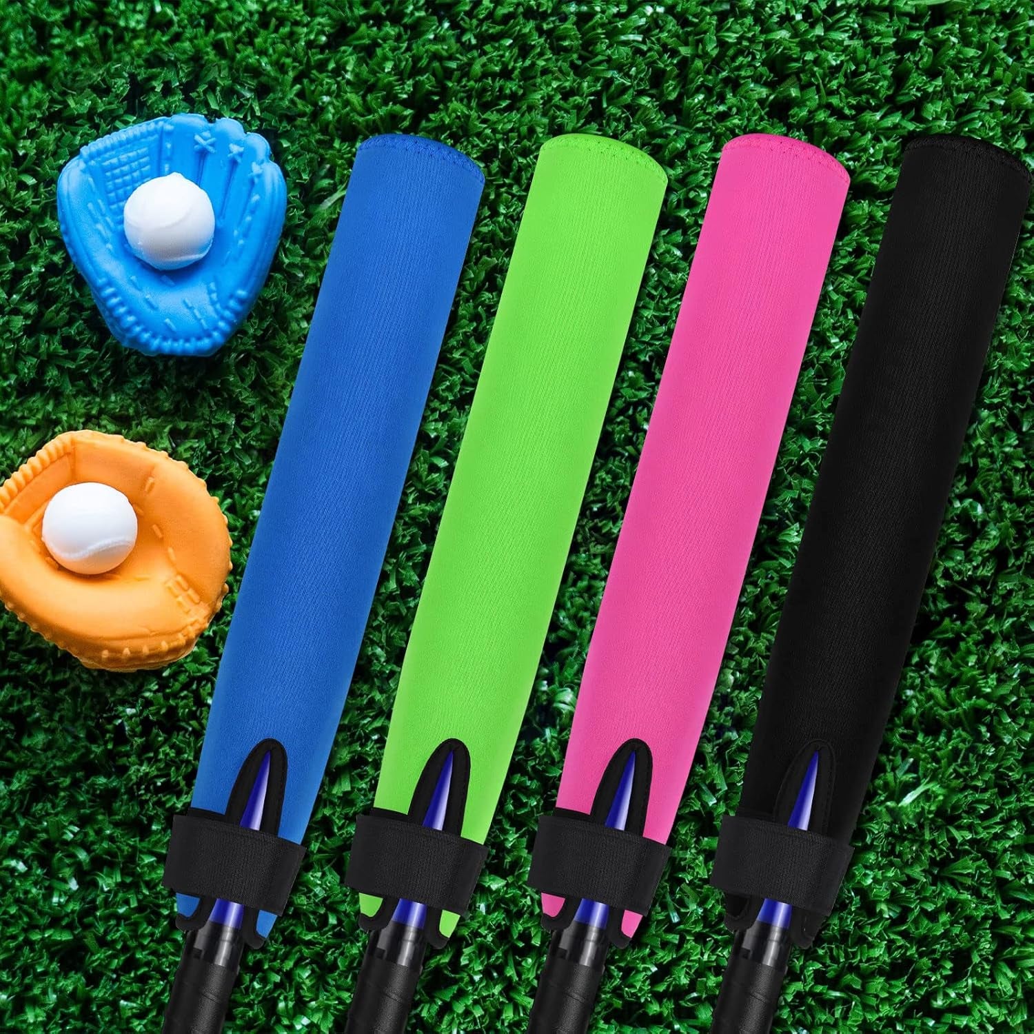 4 Pcs Baseball Bat Sleeves Softball Bat Warmers for Composite Durable Protector Cover for Sport Women Men Adults