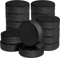 18 Pack Ice Hockey Pucks with 3 Reusable Mesh Bag, Official Regulation, Diameter 3", Thickness 1", 6Oz, Black