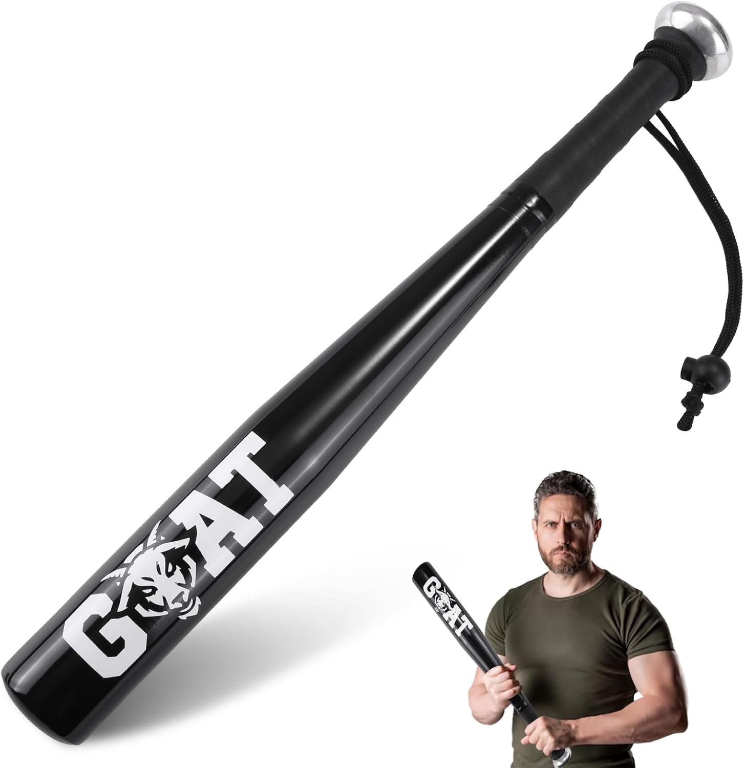 Tire Thumper for Truckers, 18 Inch Aluminum Baseball Bat, Lightweight Tire Thumper Keeps in Home, Car, Backpack