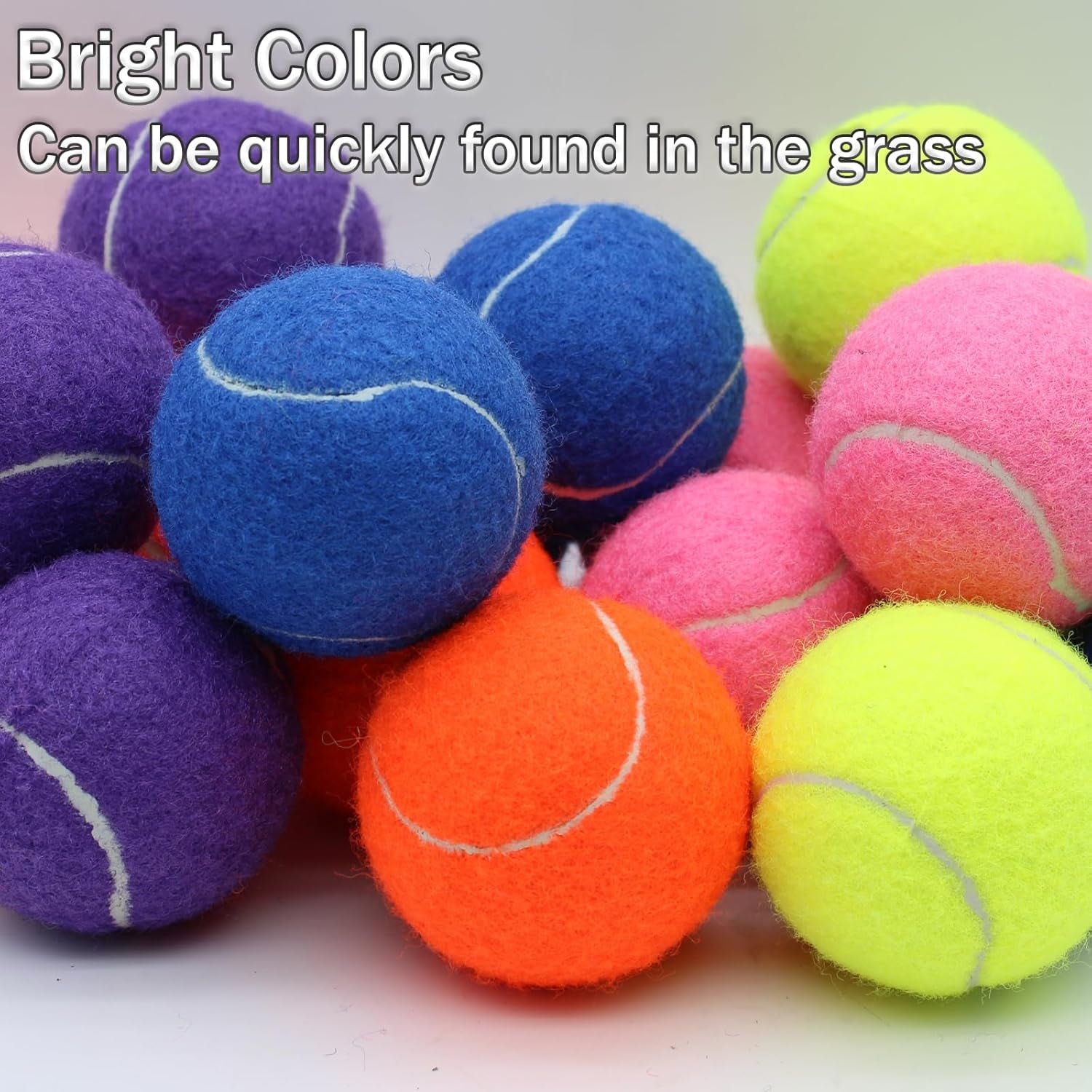 Tennis Balls, 20 Pack Training Tennis Balls,High Elasticity Practice Tennis for Beginner, Exercise Playing Balls for Pet Dog