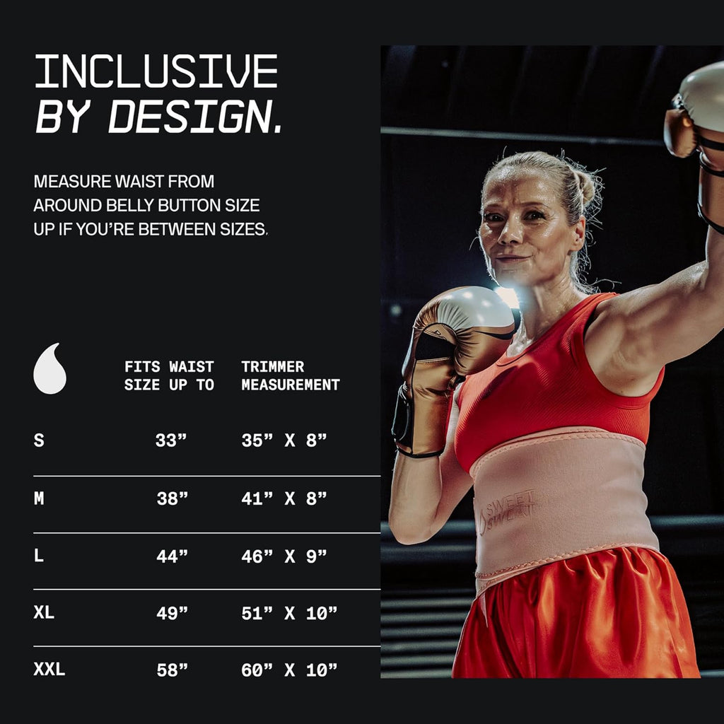 Sweet Sweat Waist Trimmer (Core Series) - Premium Sweat Enhancing Fitness Band for Women & Men