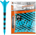 Professional Plastic Golf Tees 50/60/100 Pack (3-1/4" or 2-3/4"), Enhanced Durability & Stability, Engineered to Minimize Friction and Side Spin