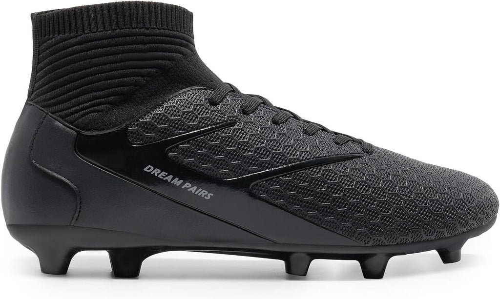 Men'S High Tops Lace up Soccer Cleats, Lightweight Professional Athletic Football Cleats Mens Athletic Shoes for Training Soccer