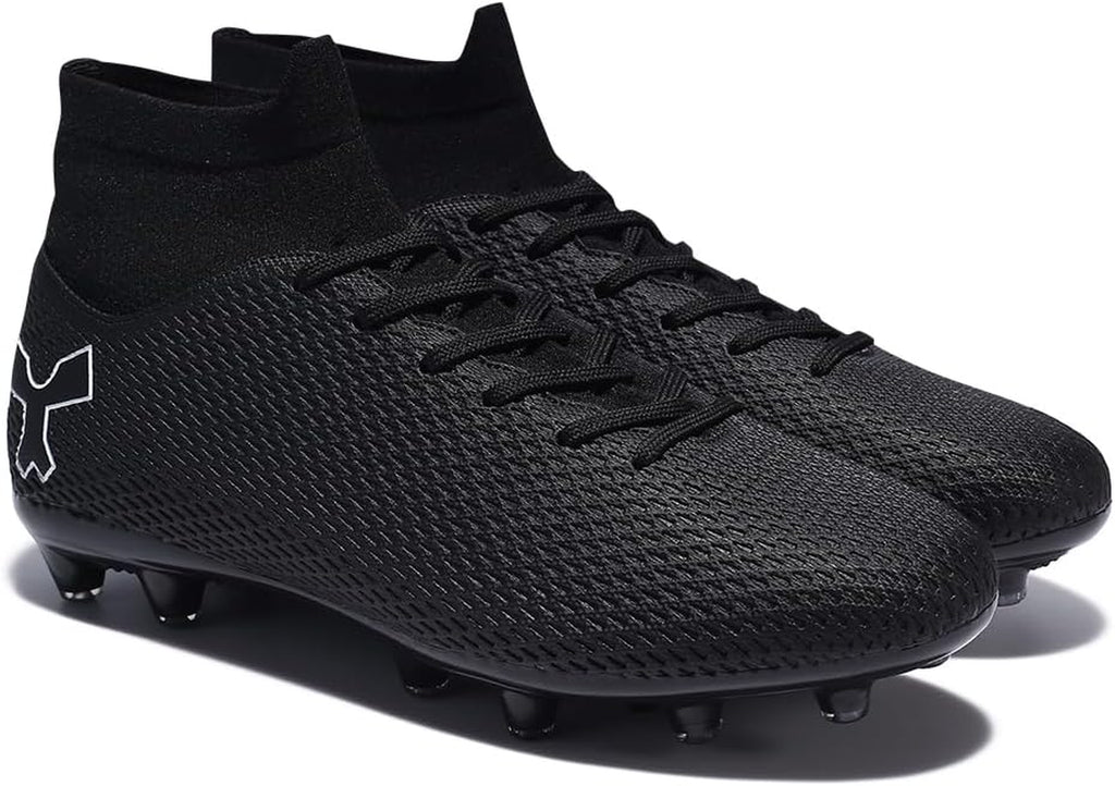 Men'S Soccer Cleats Football Cleats for Mens Big Boys High-Top Spikes Shoes for Youth Professional Training Turf Indoor Outdoor Sneaker