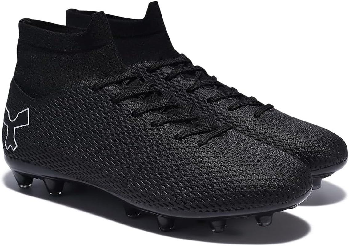 Men'S Soccer Cleats Football Cleats for Mens Big Boys High-Top Spikes Shoes for Youth Professional Training Turf Indoor Outdoor Sneaker