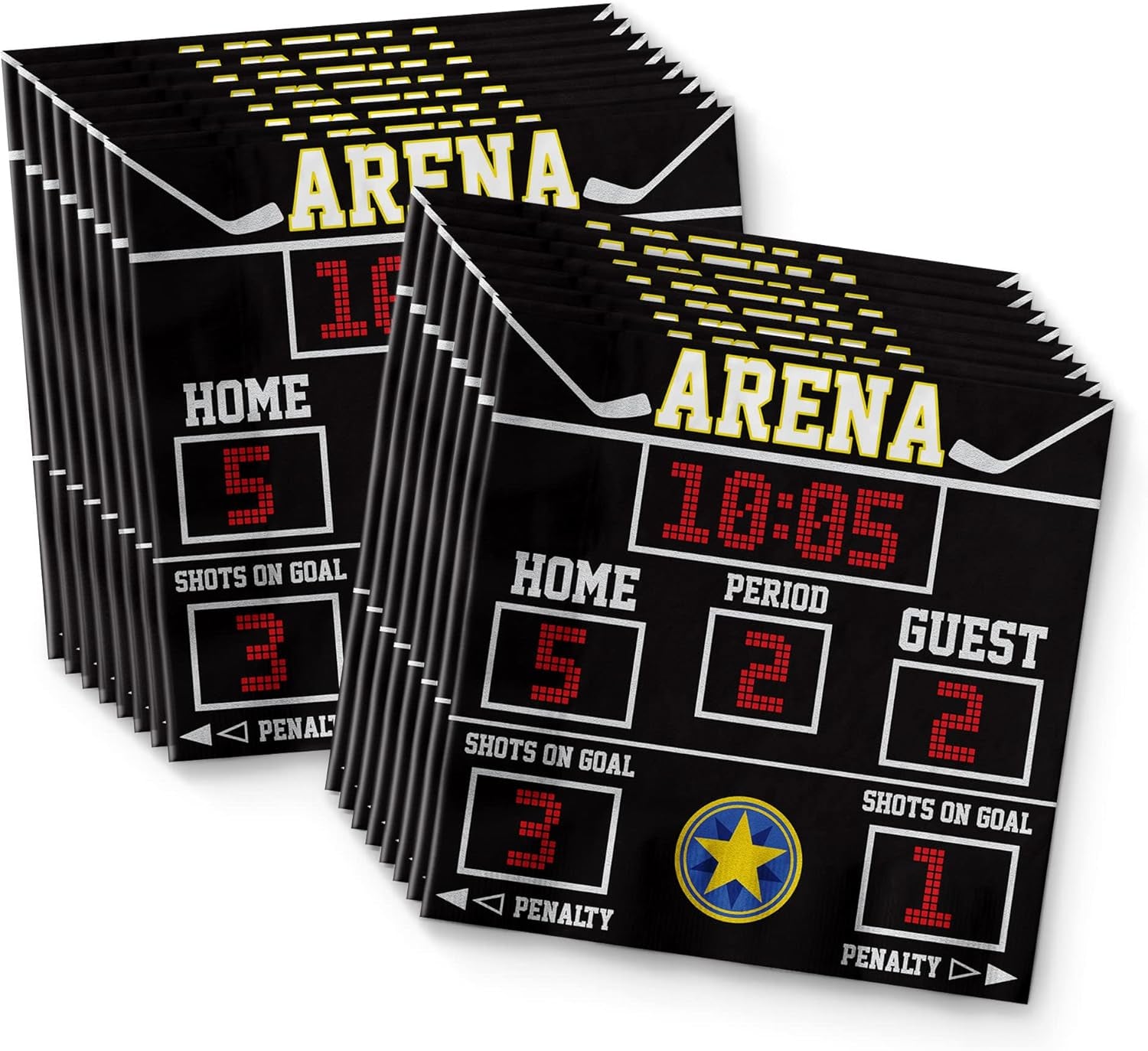 Hockey Birthday Party Supplies Set Plates Napkins Cups Tableware Kit for 16