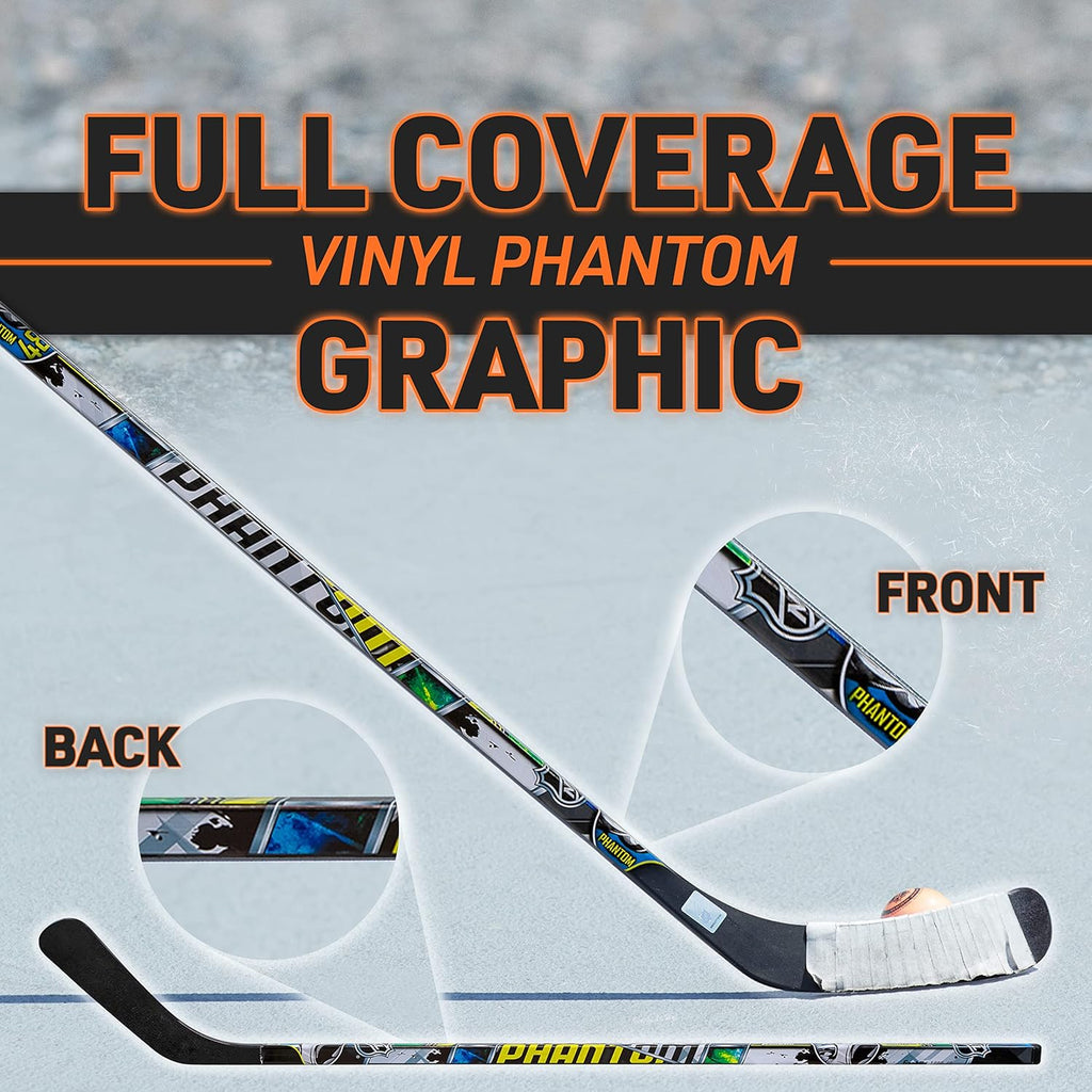 Franklin Sports NHL Kids Street Hockey Sticks - Youth, Junior + Senior Sticks - Right + Left Handed - 40", 48" + 56"