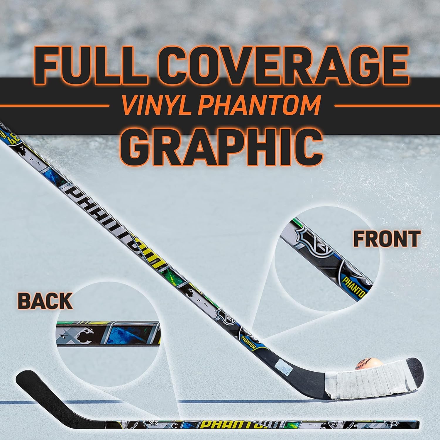 Franklin Sports NHL Kids Street Hockey Sticks - Youth, Junior + Senior Sticks - Right + Left Handed - 40", 48" + 56"