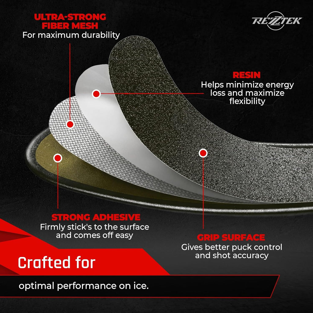 Hockey Stick Tape Alternative – Hockey Stick Blade Performance Grip – for Ice & Street Hockey Stick Blades - Used by NHL Players