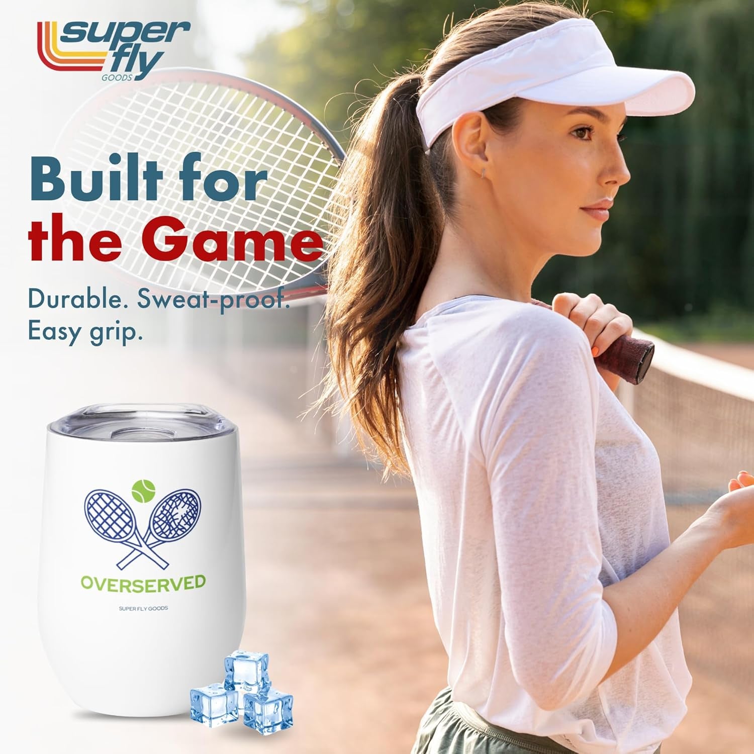 - 12 Oz Tennis Mug – Insulated Stainless Steel Tumbler with Lid | Keeps Beverages Hot or Cold | Cool Gifts for Women, Dad & Players, Unique Gift Idea (Tennis)
