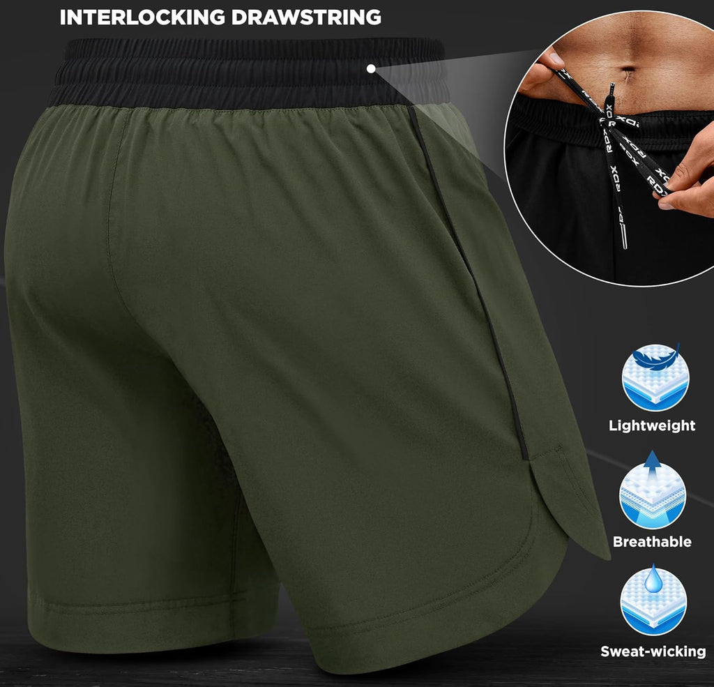 MMA Shorts for Training & Kickboxing – Fighting Shorts for Martial Arts, Cage Fight, Muay Thai, BJJ, Boxing, Grappling