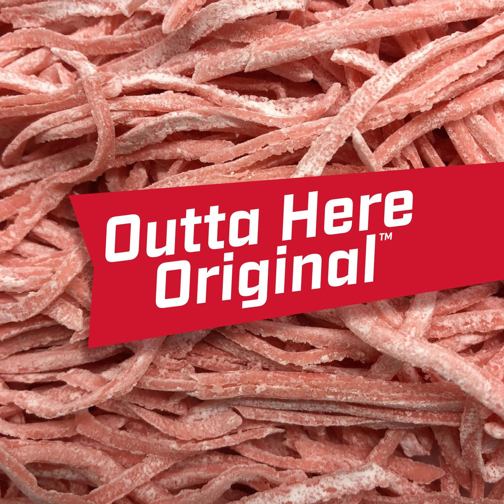 Outta Here Original Bubble Gum - Classic Ballpark Flavor | Perfect for Baseball Games, Teams, Concessions, Parties, and More | Pack of 12 Bags (2.12Oz Each)