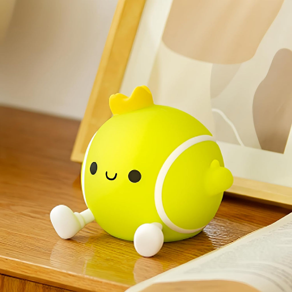 Tennis Night Light,Rechargeable Small Lamp Dimmable with Soft Touch,Tennis Party Favors Accessories Stuff Decorations,Birthday Valentines Tennis Players Teams Sport Gifts for Girls Friends Women