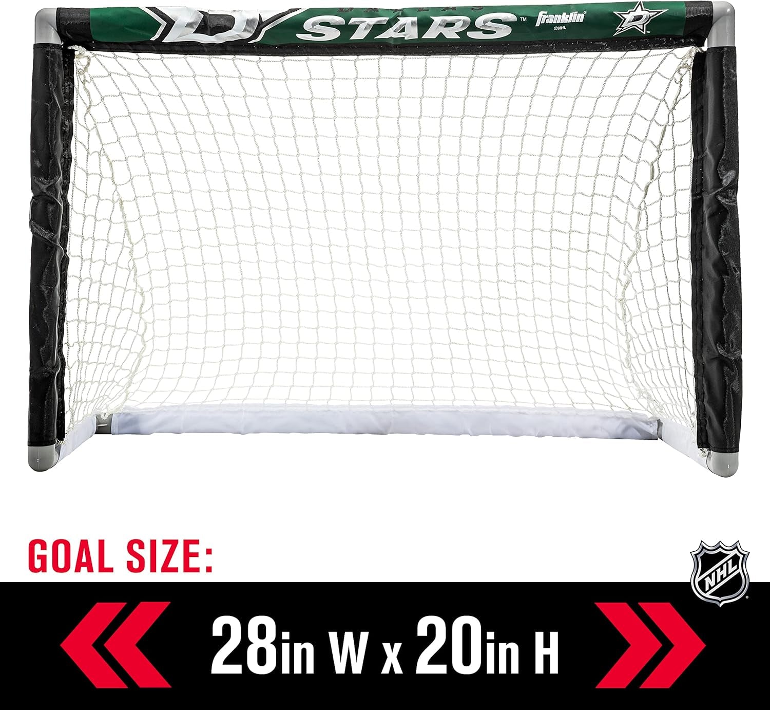 NHL Mini Hockey Set - Kids Indoor Knee Hockey Goal, Ball, + 2 Stick Combo - Youth Team Indoor Toy Set - Official - Ages 3+