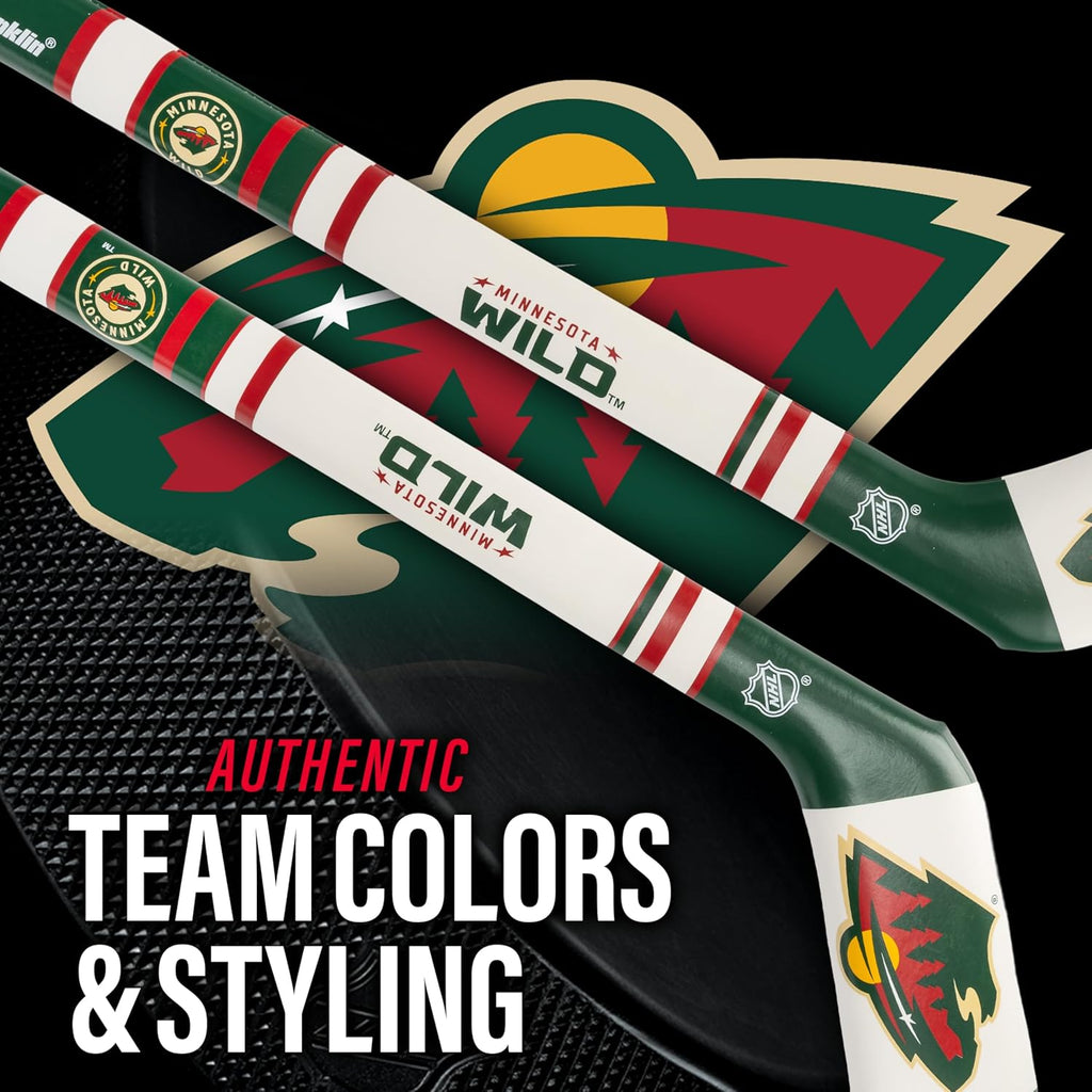 Franklin Sports NHL Team Mini Soft Hockey Stick Set - NHL Team Soft Foam Mini Hockey Stick and Ball - Great Toy for Kids