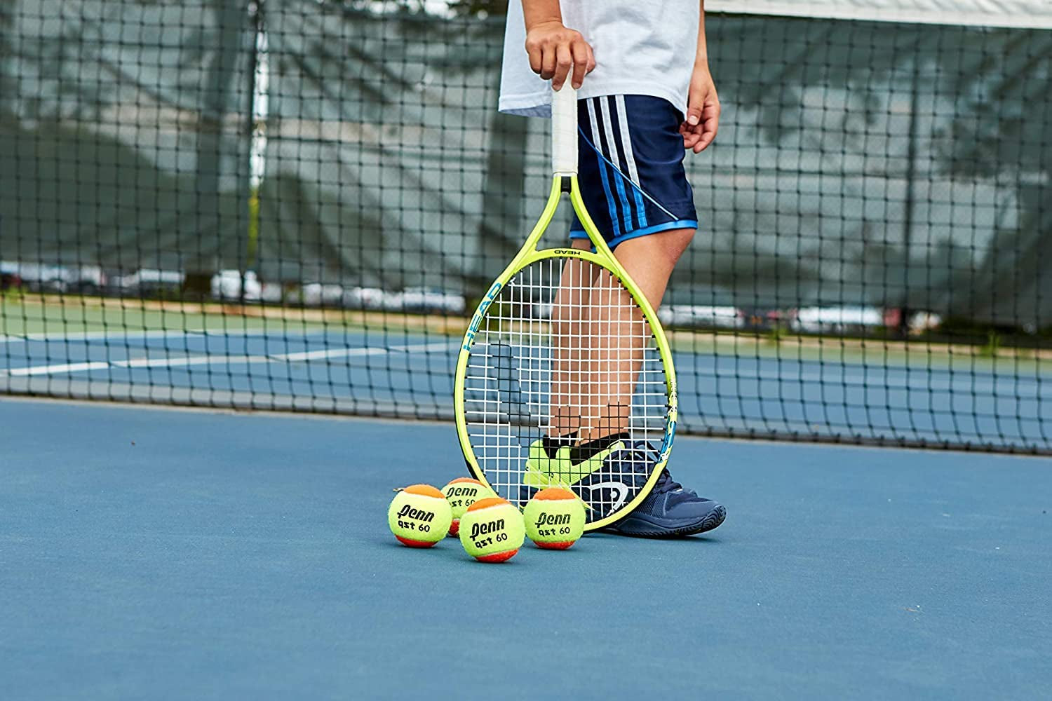 Speed 23 Junior Pre-Strung Tennis Racquet, Lightweight Youth Tennis Racket for Kids & Beginners, Durable Aluminum Frame, Age 6-8, 23 Inch, Yellow