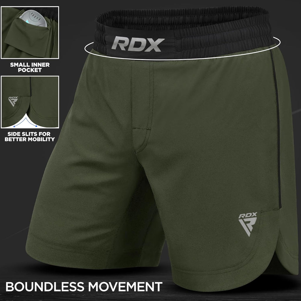 MMA Shorts for Training & Kickboxing – Fighting Shorts for Martial Arts, Cage Fight, Muay Thai, BJJ, Boxing, Grappling