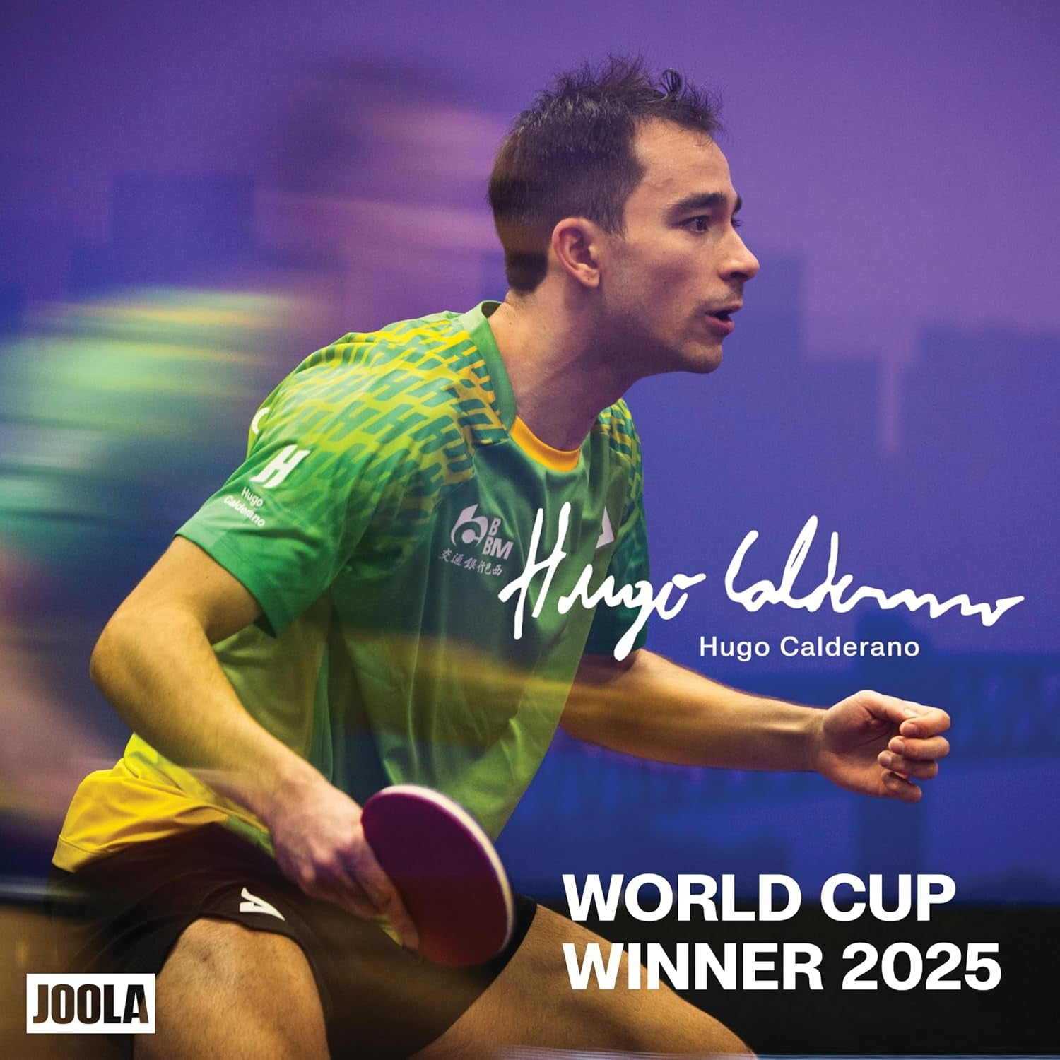 Hugo Calderano Carbon Pro Table Tennis Racket Set – Includes Competition-Level Racket with Ittf-Approved Micron Rubbers and Carbon Fiber Blade, 3-Star Tournament Balls & Protective Carry Case